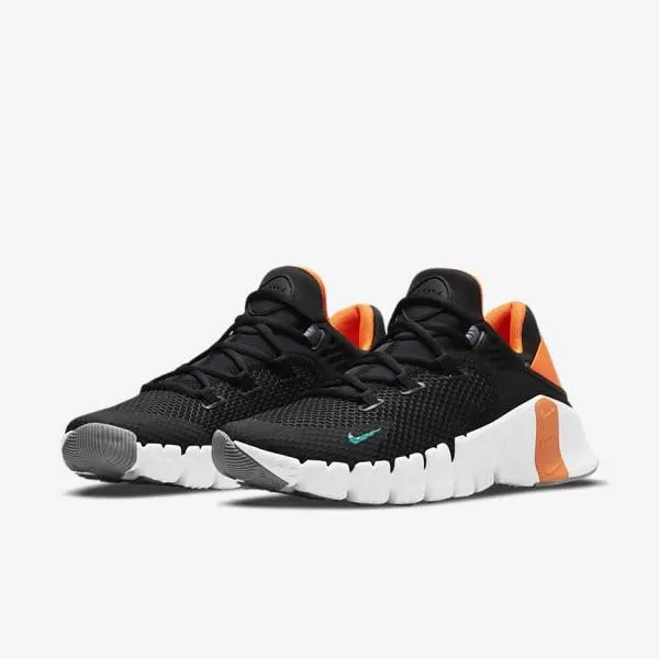 af guldmonter 2024 Nike Free Metcon 4 Traeningssko Dame Sort Orange Hvide Turkis NK456AVE Traeningssko NIKE spesialbutikk